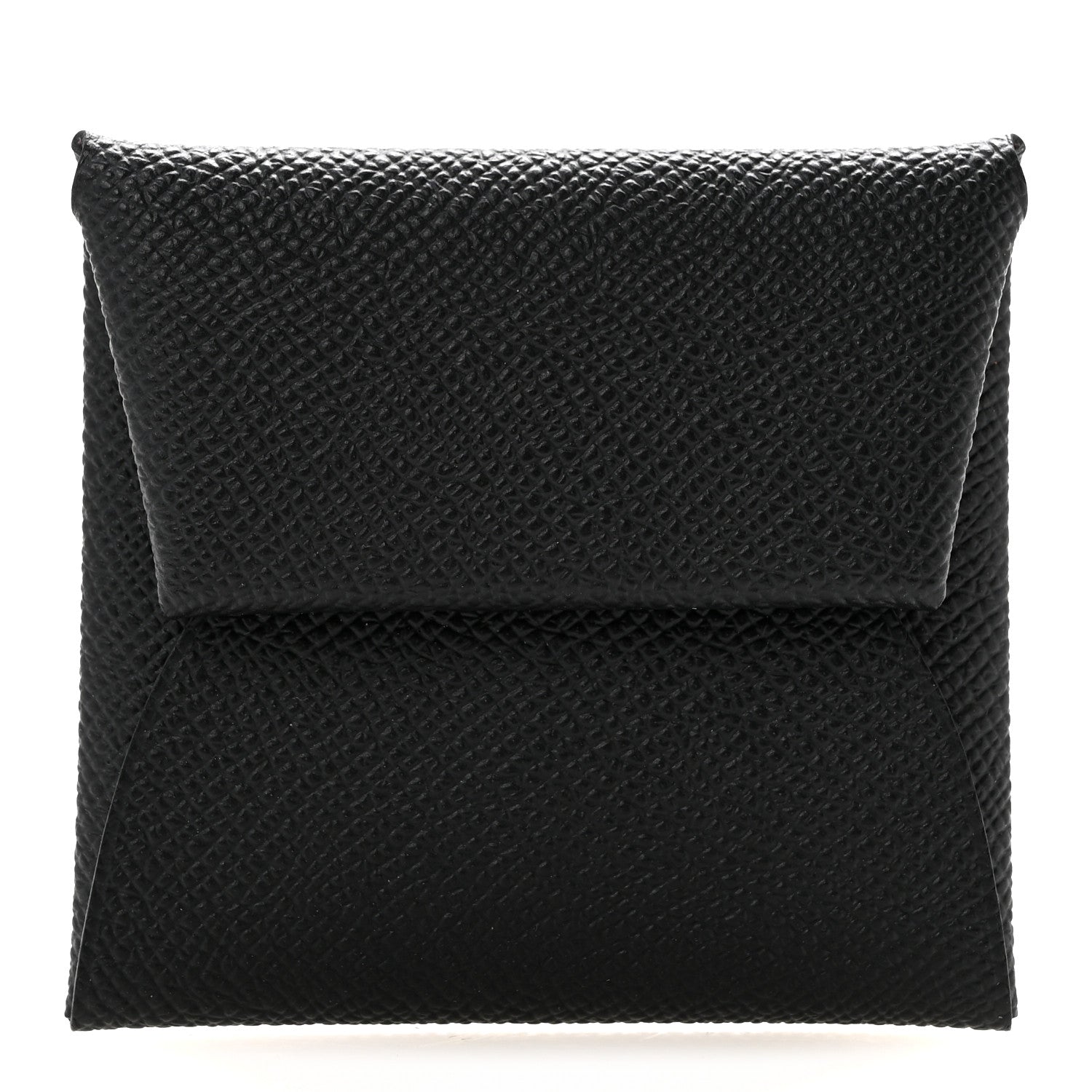 Hermes Epsom Horseshoe Bastia Coin Purse Black Mauve Sylvestre 1 of 8