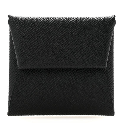 Hermes Epsom Horseshoe Bastia Coin Purse Black Mauve Sylvestre 1 of 8