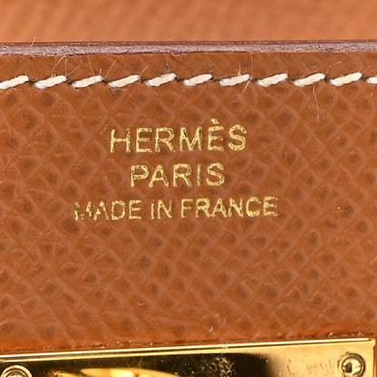 Hermes Epsom Kelly Wallet To Go Gold 6 of 11