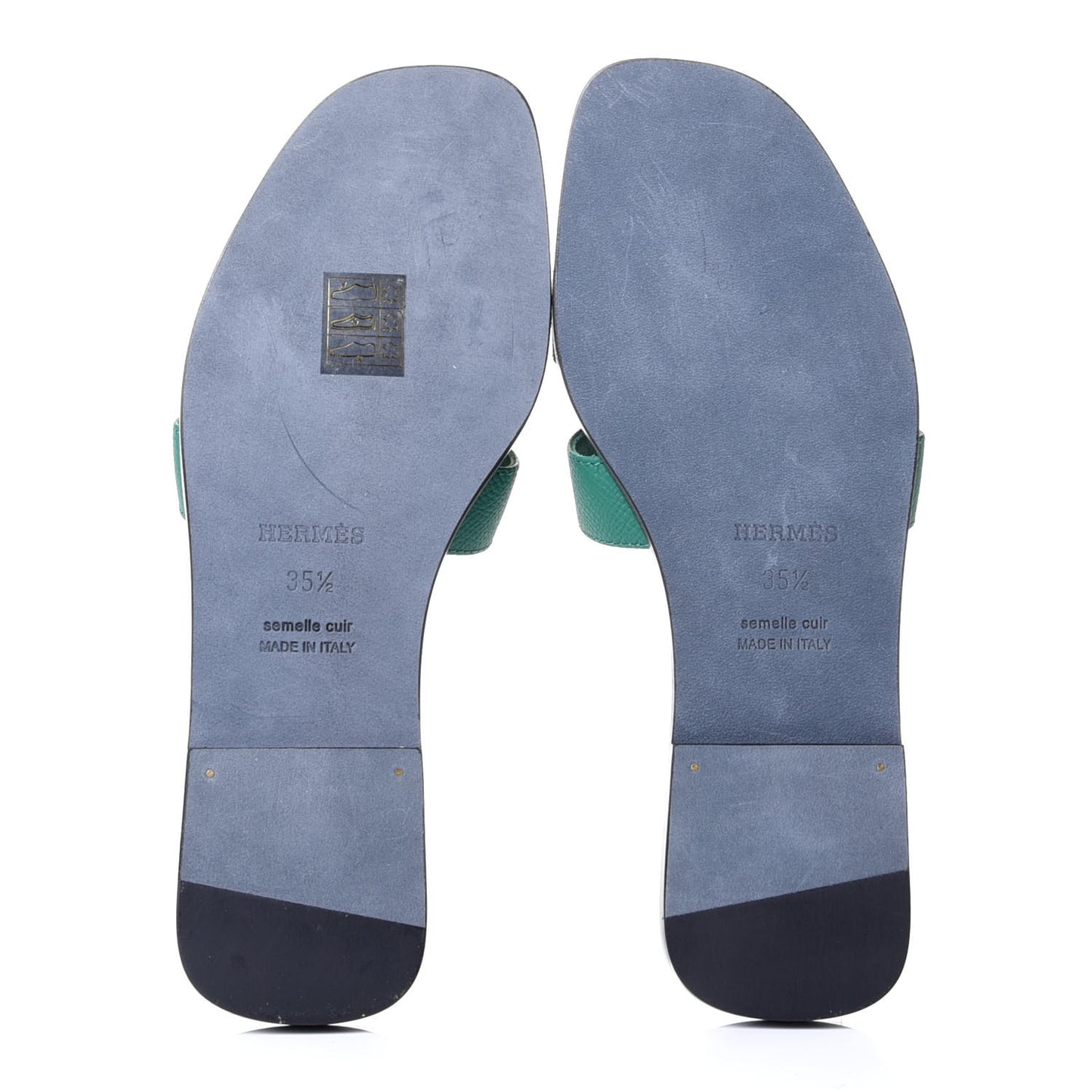 Epsom Oran Sandals 35.5 Vert Emeraude