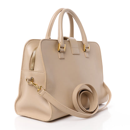 Saint Laurent Smooth Calfskin Small Monogram Cabas Beige 3 of 12