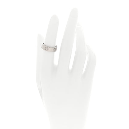 Cartier 18K White Gold 5.5mm LOVE Ring 51 5.75 2 of 4