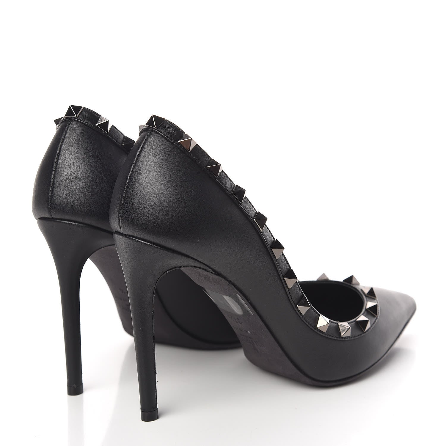 Valentino Garavani Nappa Rockstud 100mm Pumps 37.5 Black 4 of 9