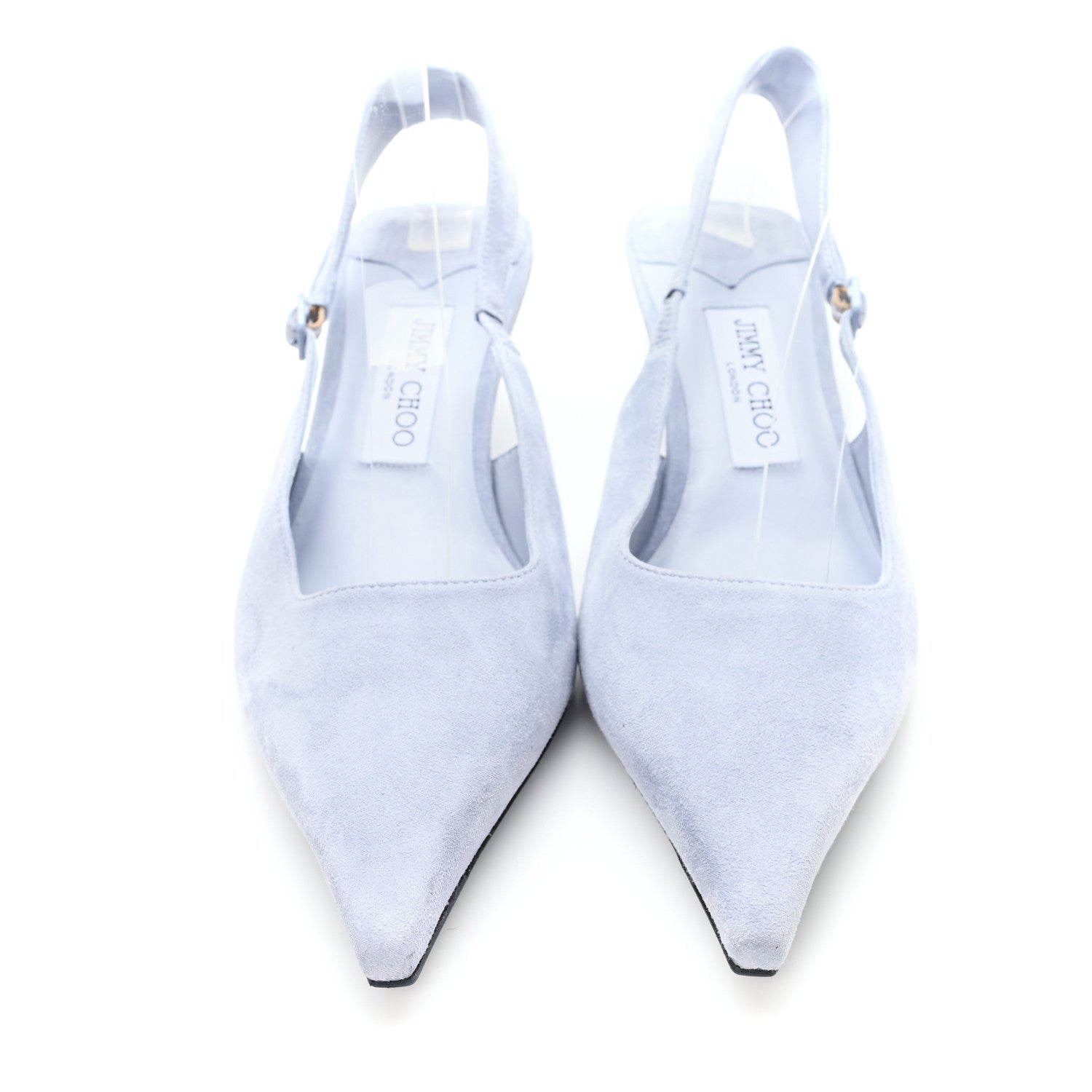Jimmy Choo Suede Amel 50 Slingback Pumps 39 Blue 3 of 8