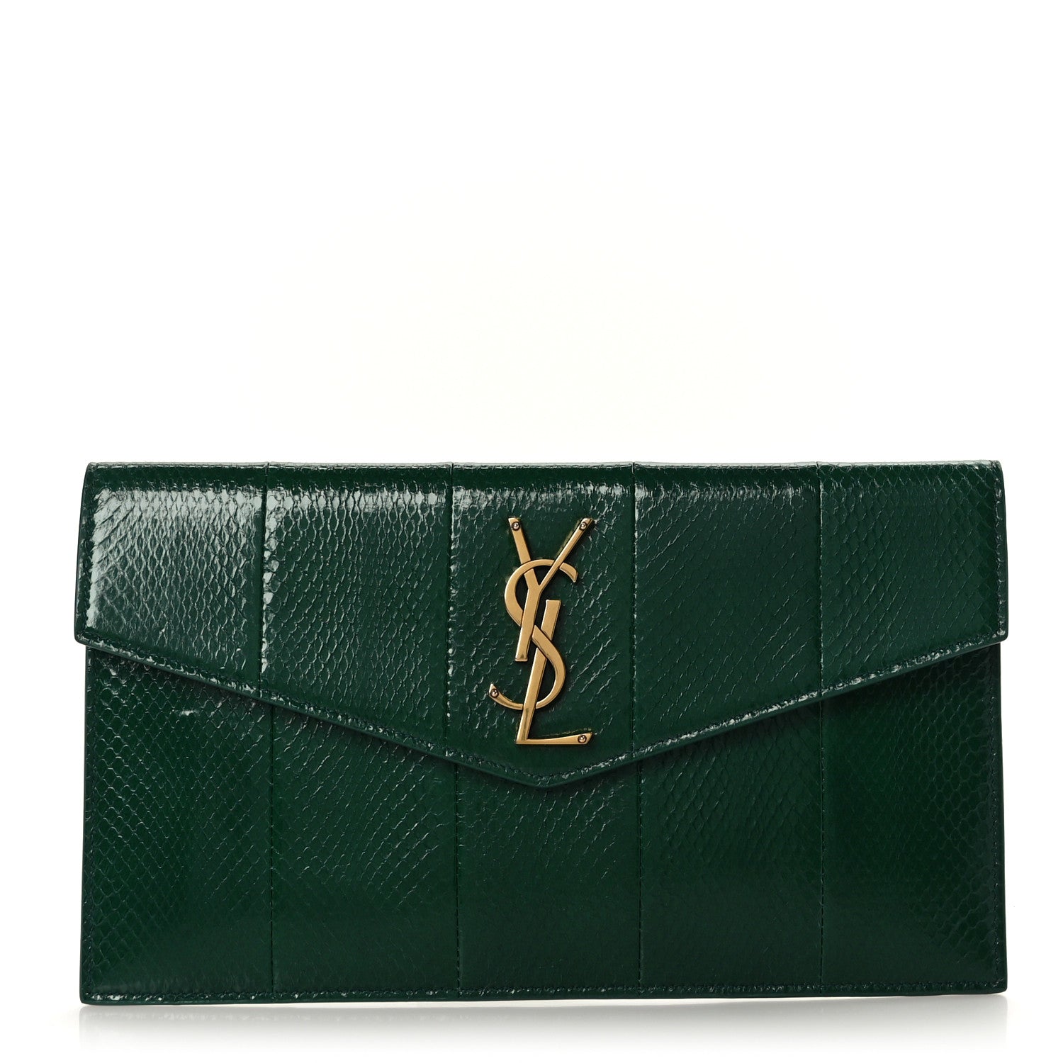 Saint Laurent Ayers Uptown Monogram Pouch Verte Praire 1 of 6