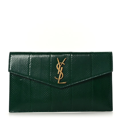 Saint Laurent Ayers Uptown Monogram Pouch Verte Praire 1 of 6