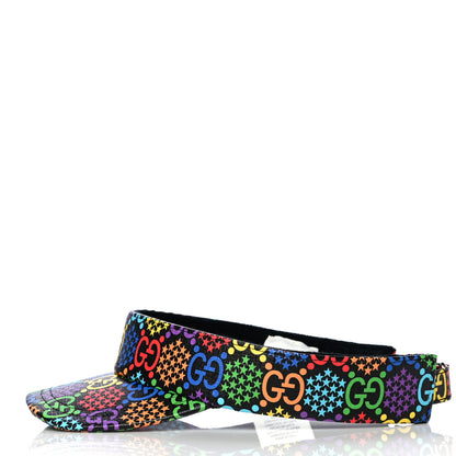 Gucci GG Supreme Monogram Psychedelic Izzy Visor XL Black Multicolor 2 of 8