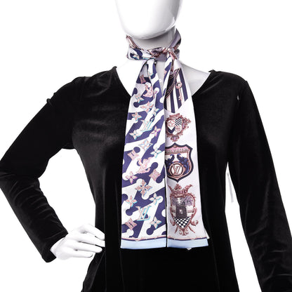 Louis Vuitton Silk Into Louis Bandeau Blue Grey 2 of 4