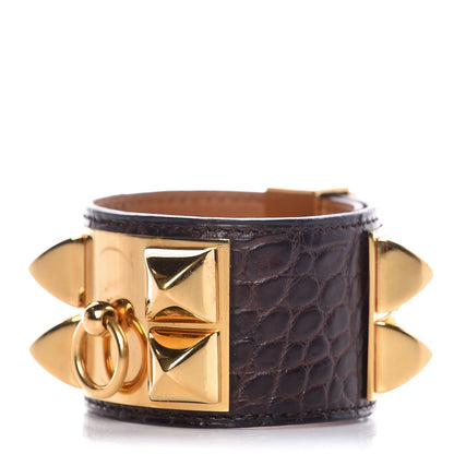 Hermes Matte Alligator Collier De Chien CDC Bracelet S Ebene 1 of 7