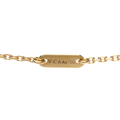 Van Cleef & Arpels 18K Yellow Gold Mother of Pearl Sweet Alhambra Pendant Necklace 4 of 6