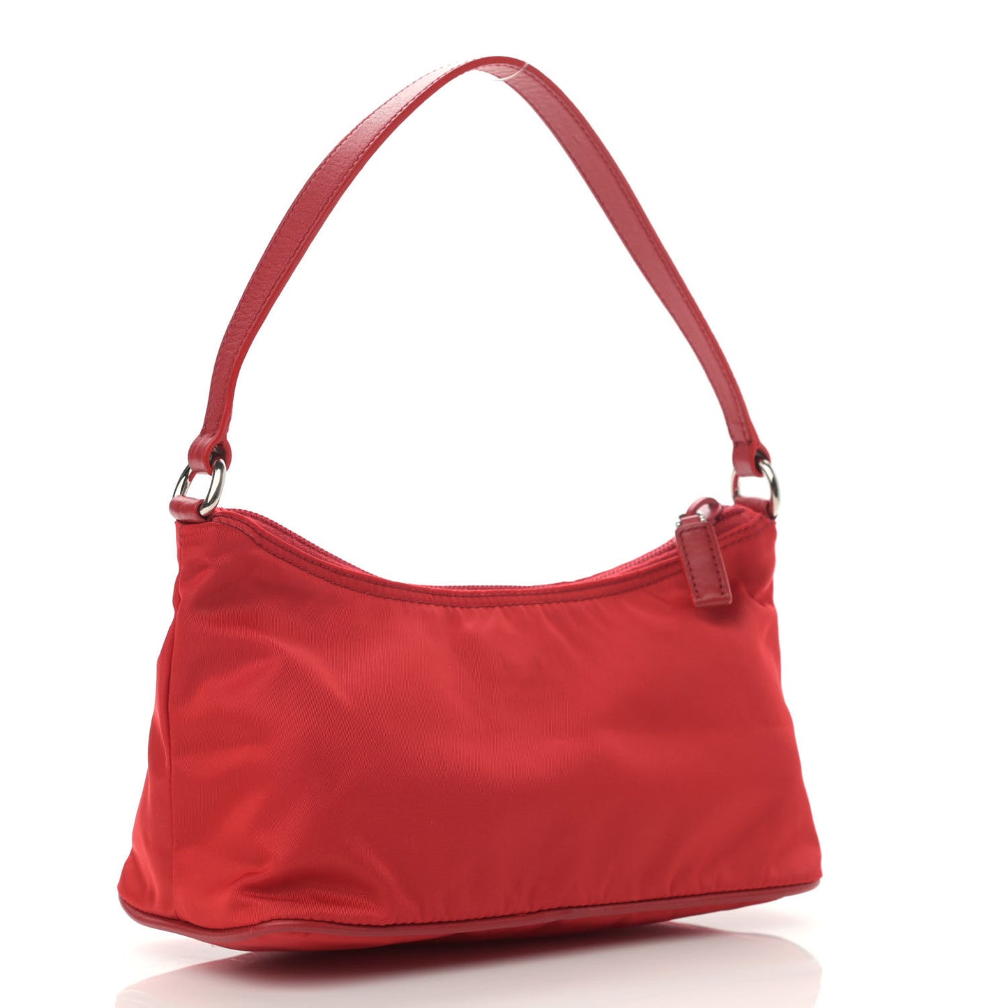 Tessuto Nylon Pochette Bag Rosso