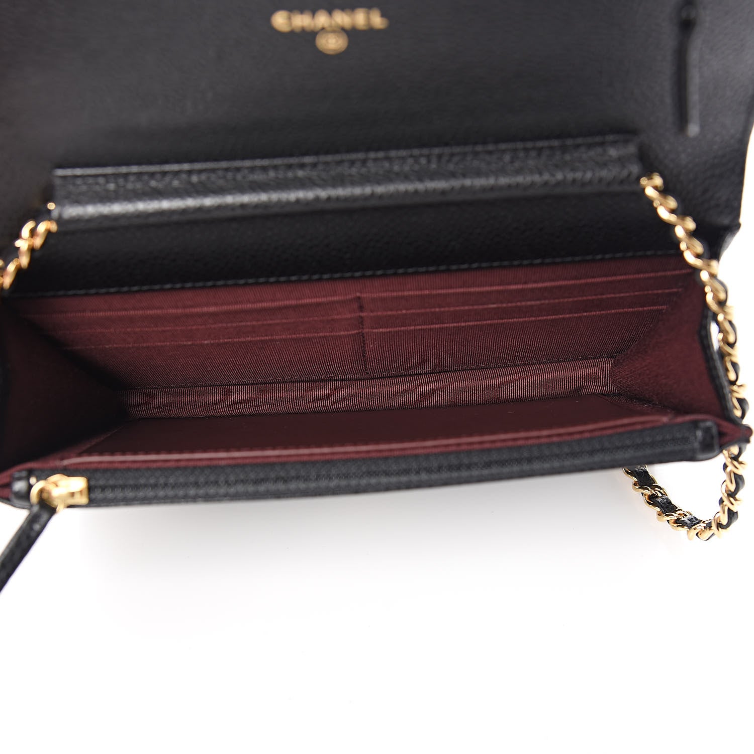 Chanel Caviar Quilted Wallet On Chain WOC Black 5 of 11