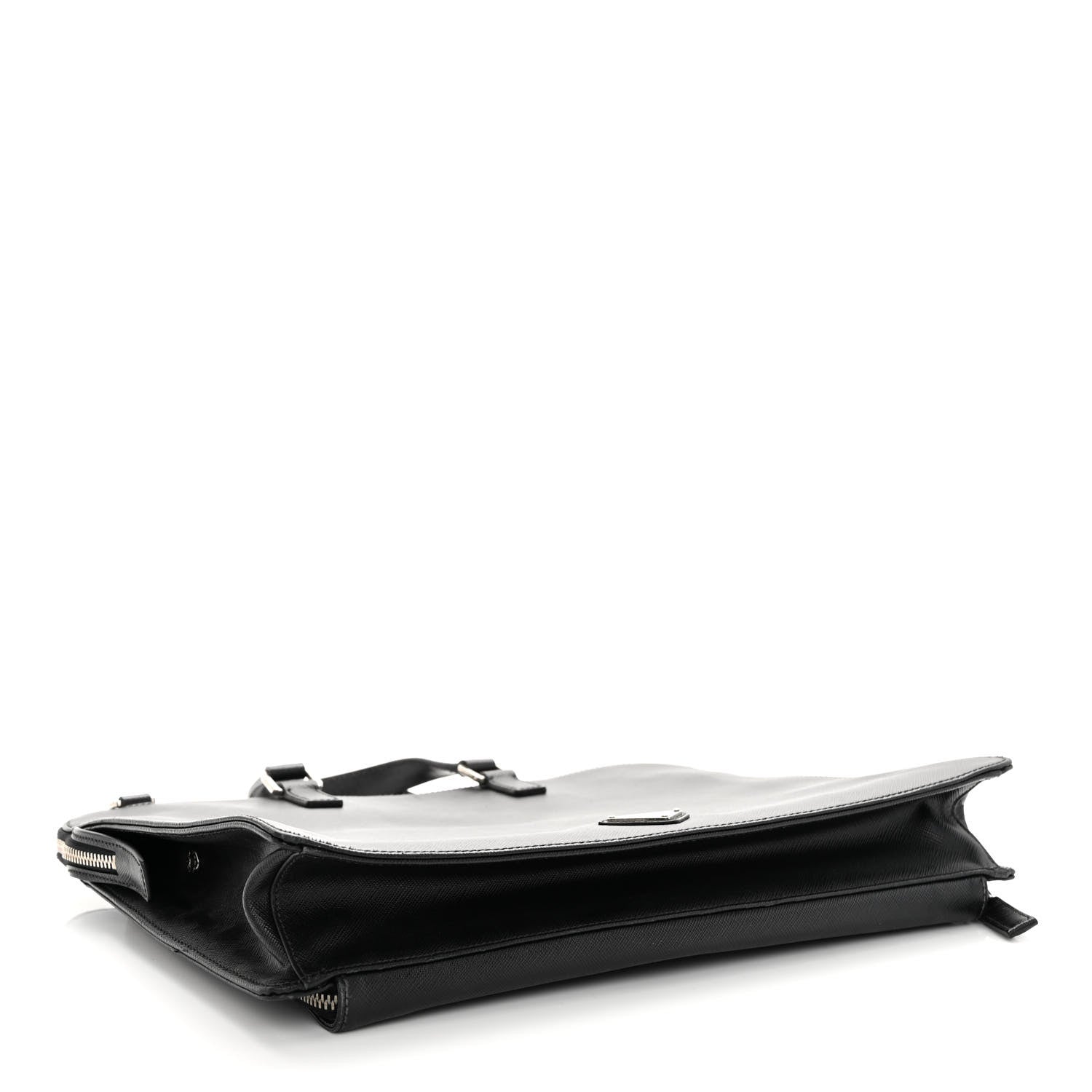 Prada Saffiano Travel Briefcase Black 4 of 11