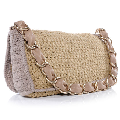Chanel Crochet Camellia CC Flap 3 of 8