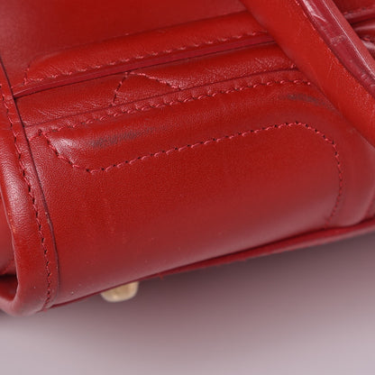 Burberry Calfskin Quilted Large Manor Tote Red 10 of 11