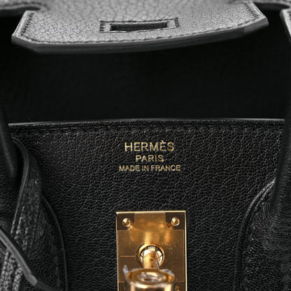 Hermes Chevre Chamkila Birkin Sellier 25 Bambou Black 21 of 31