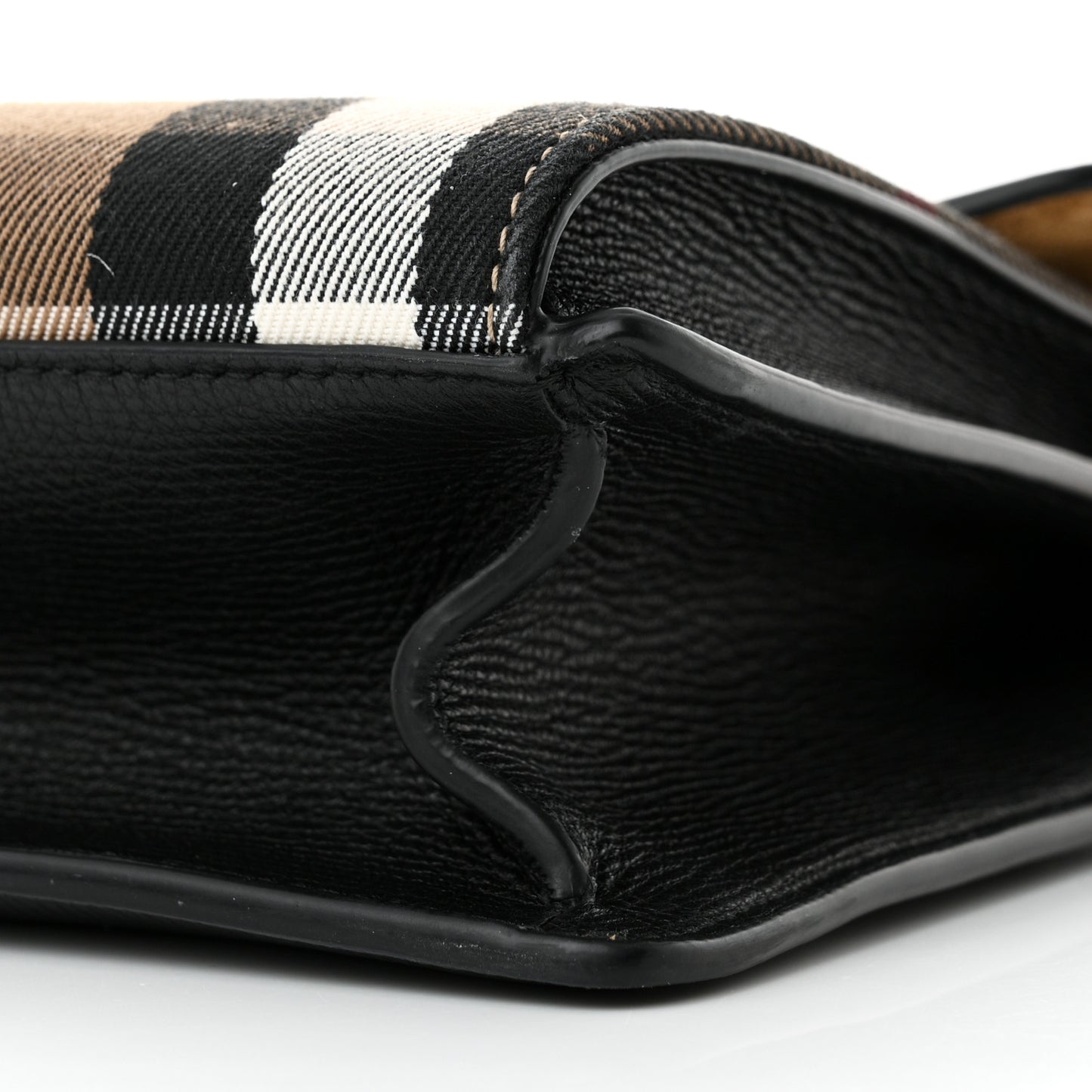 Derby Calfskin House Check Baby Macken Crossbody Bag Black