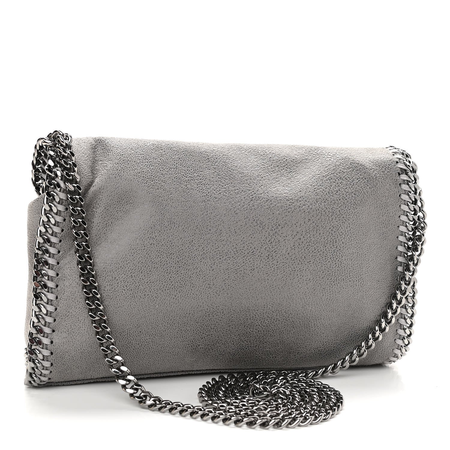Stella McCartney Shaggy Deer Mini Falabella Crossbody Bag Grey 3 of 10