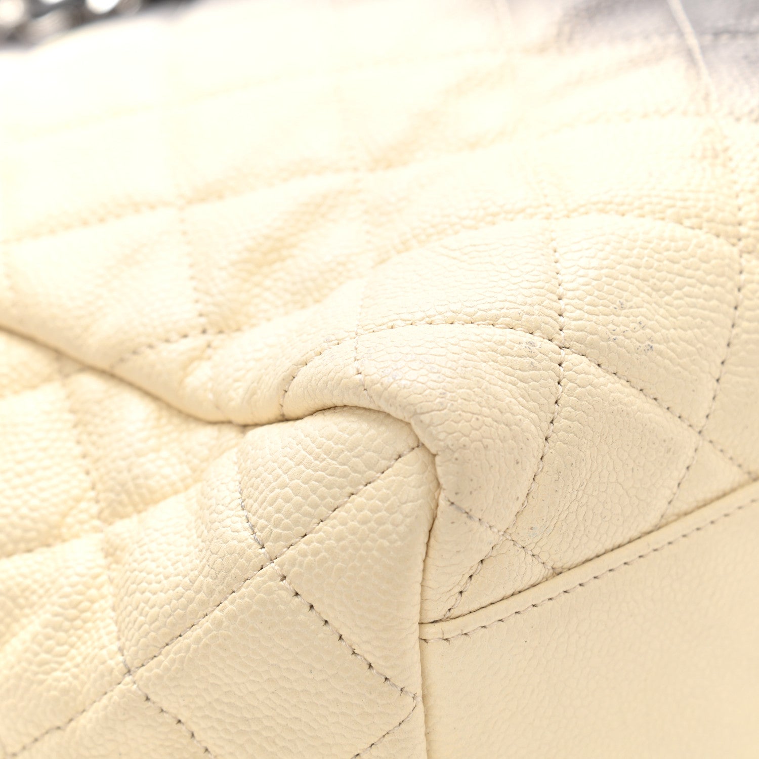 Chanel Caviar Ombre Large Shopping Tote White 12 of 12