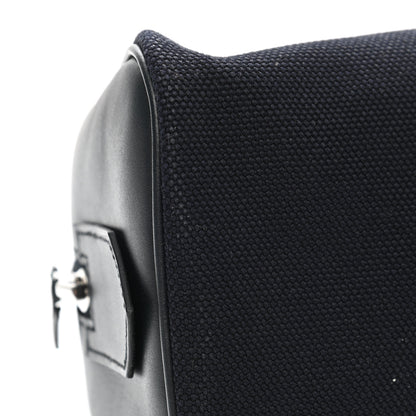 Hermes Cotton Swift Travel Cosmetic Pouch Black 8 of 9