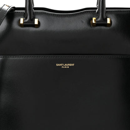 Saint Laurent SAINT LAURENT Shiny Calfskin Small Uptown Tote Black 8 of 10