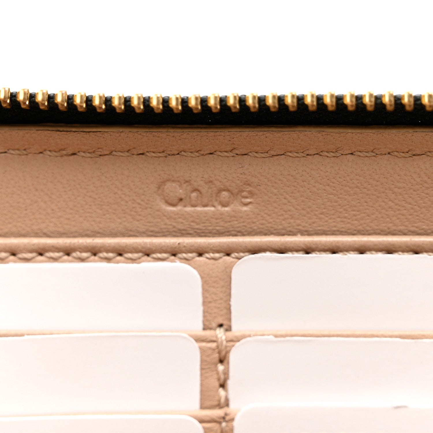 Chloe Grained Calfskin Marcie Long Zip Around Wallet Black 6 of 7