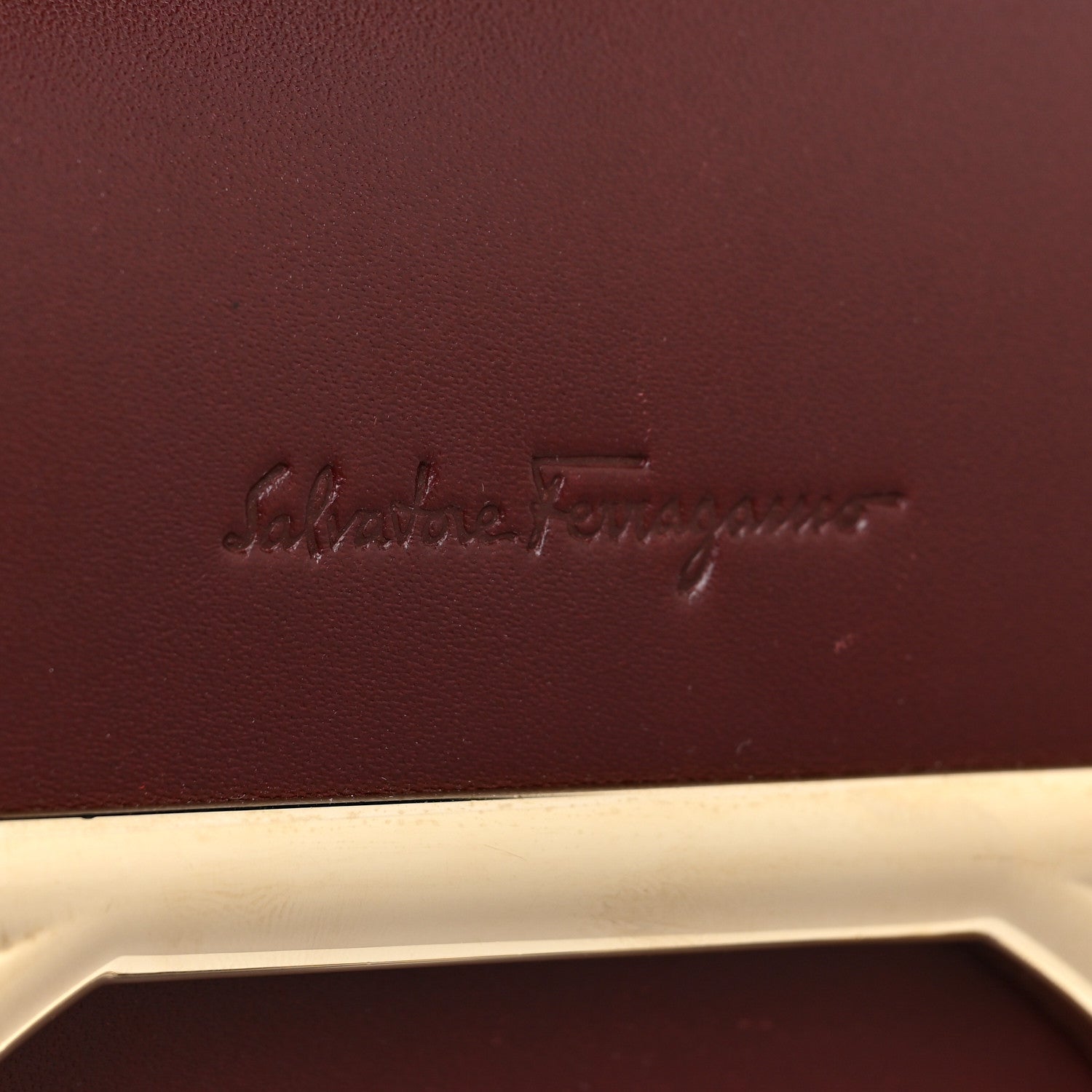 Salvatore Ferragamo Calfskin Small Vela Flap Bag Wine 13 of 17