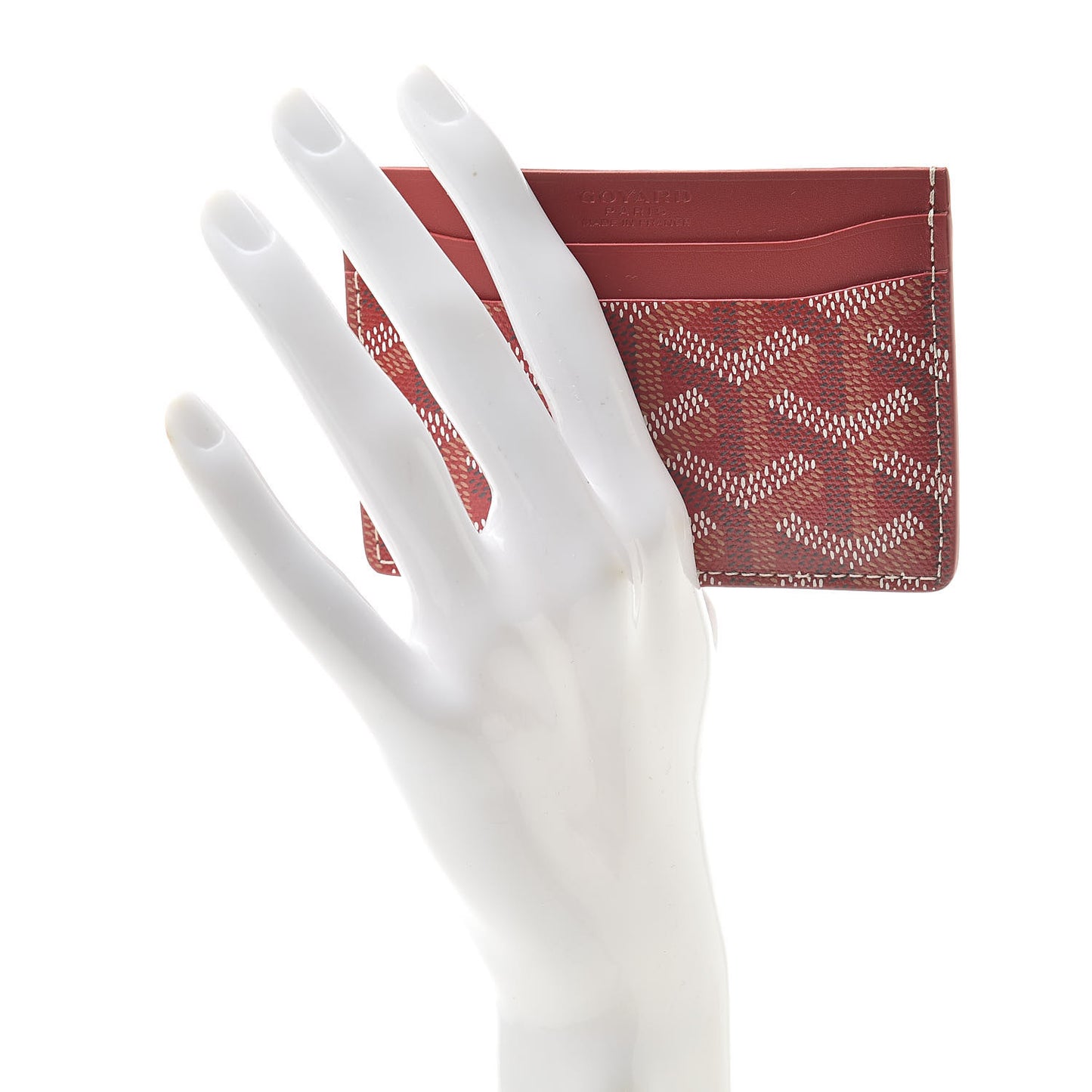 Goyardine Saint Sulpice Card Holder Red