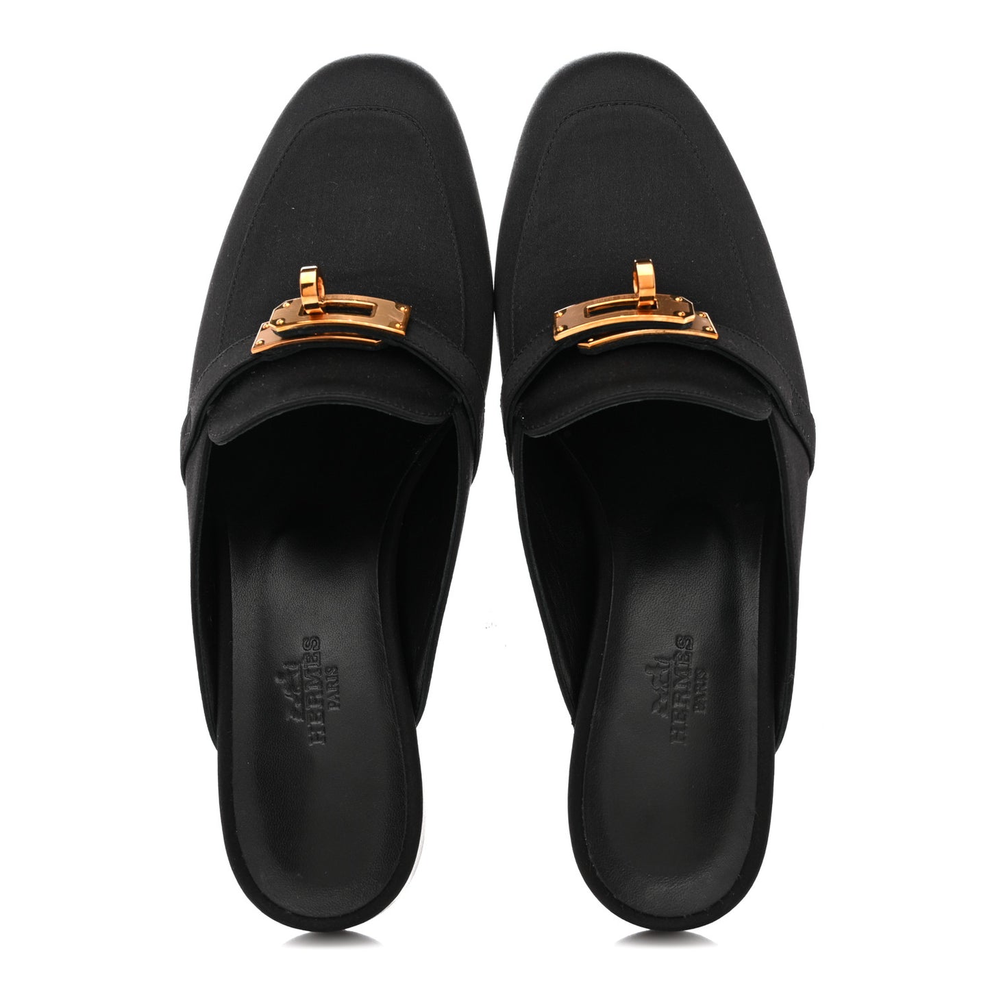 Satin Oz Mules 36.5 Black