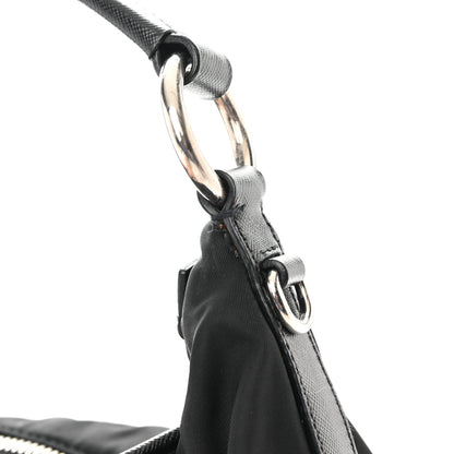 Prada Tessuto Nylon Saffiano Sacca Shoulder Bag Black 11 of 11