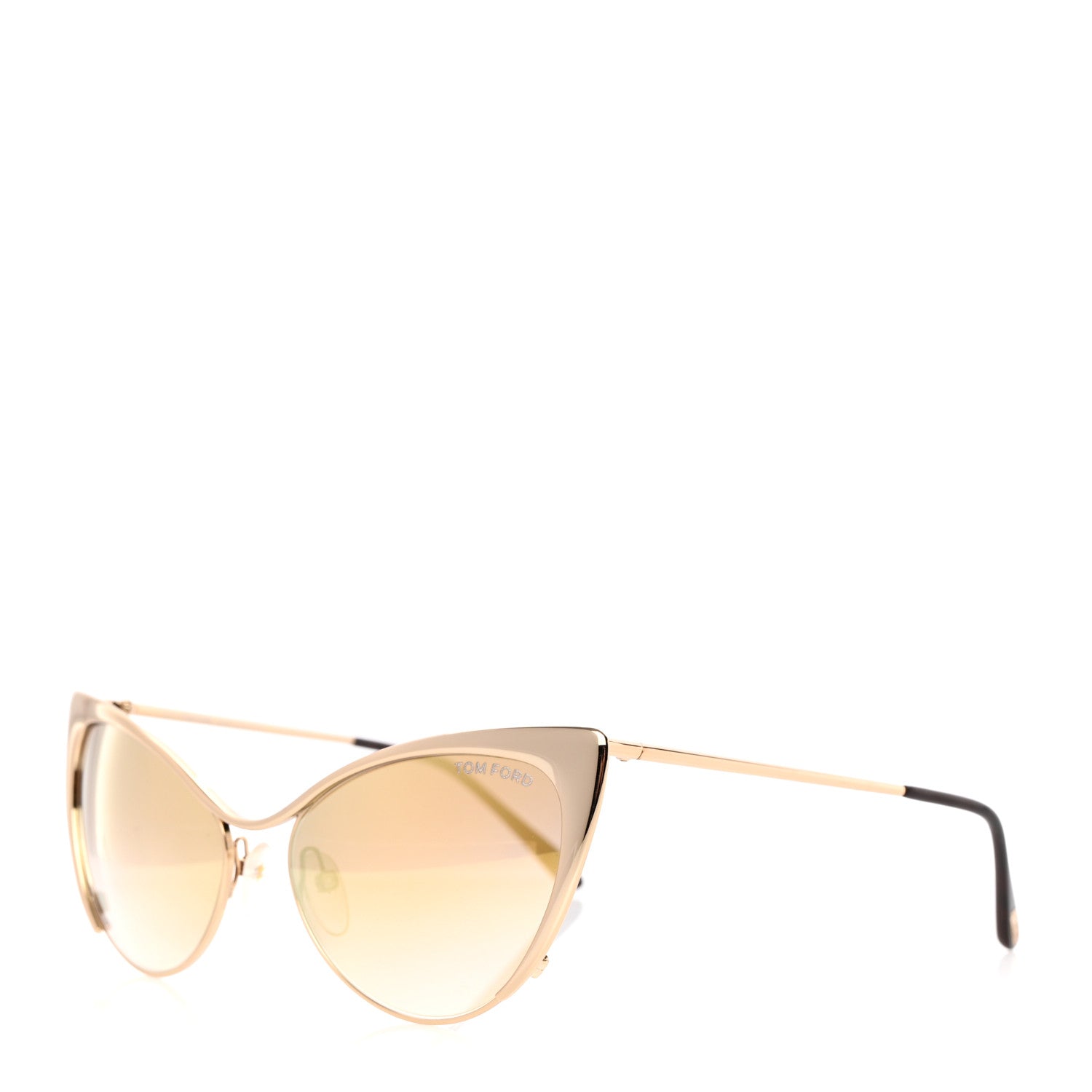 Tom Ford Nastasya Cat Eye Sunglasses TF304 Gold 1 of 9