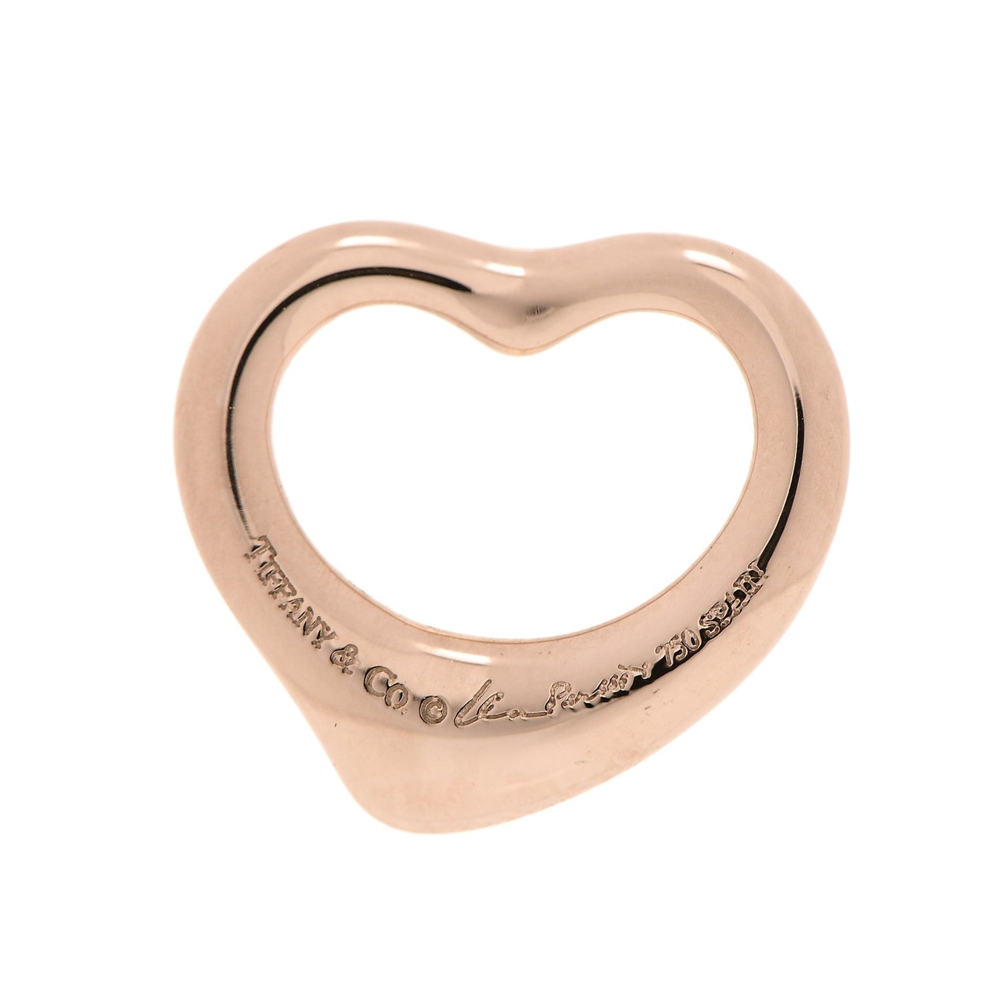 18K Rose Gold Elsa Peretti Open Heart Pendant