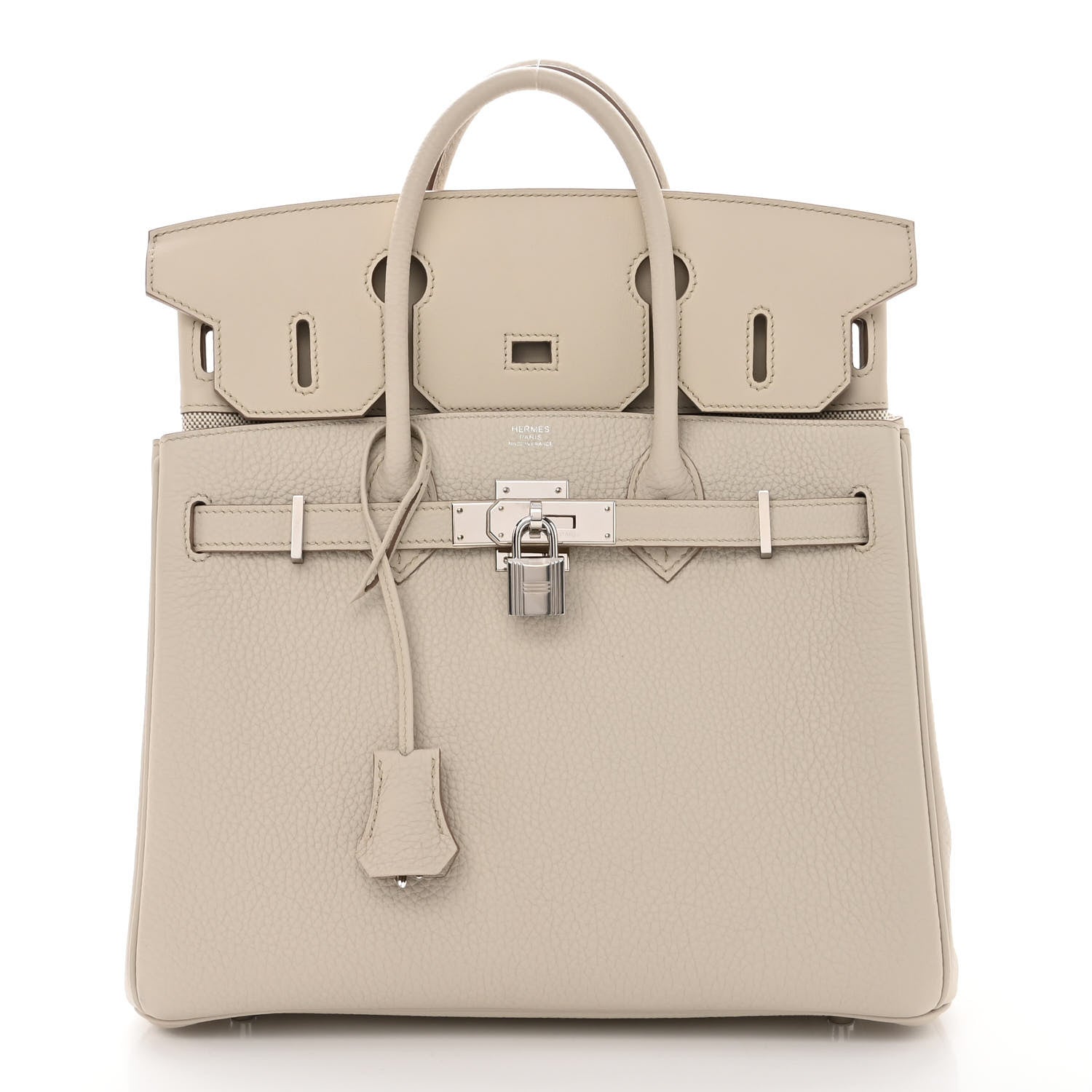 Hermes Togo Swift Canvas 3 in 1 Birkin 30 Craie 3 of 16