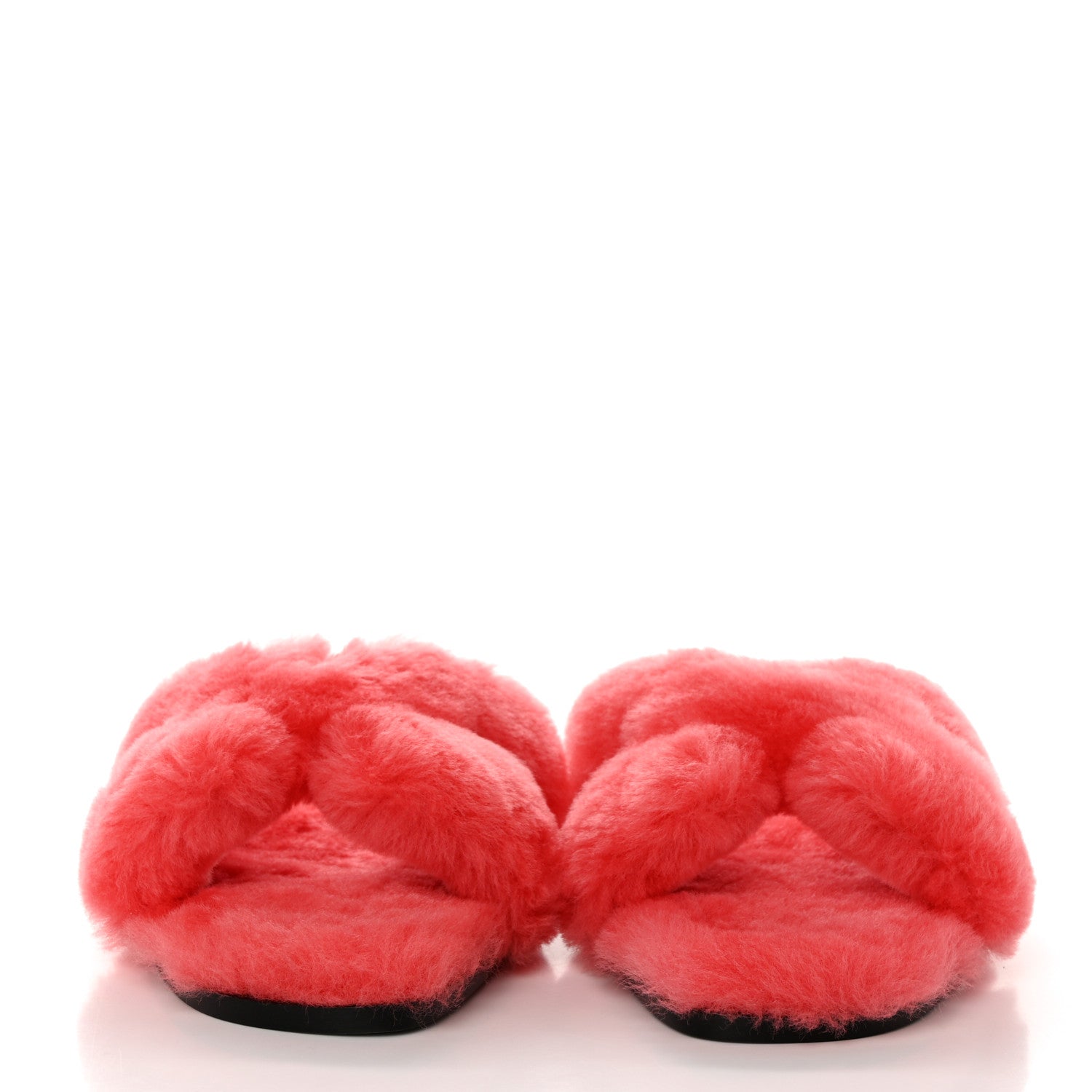 Hermes Woolskin Oran Sandals 36.5 Rose Du Desert 2 of 8