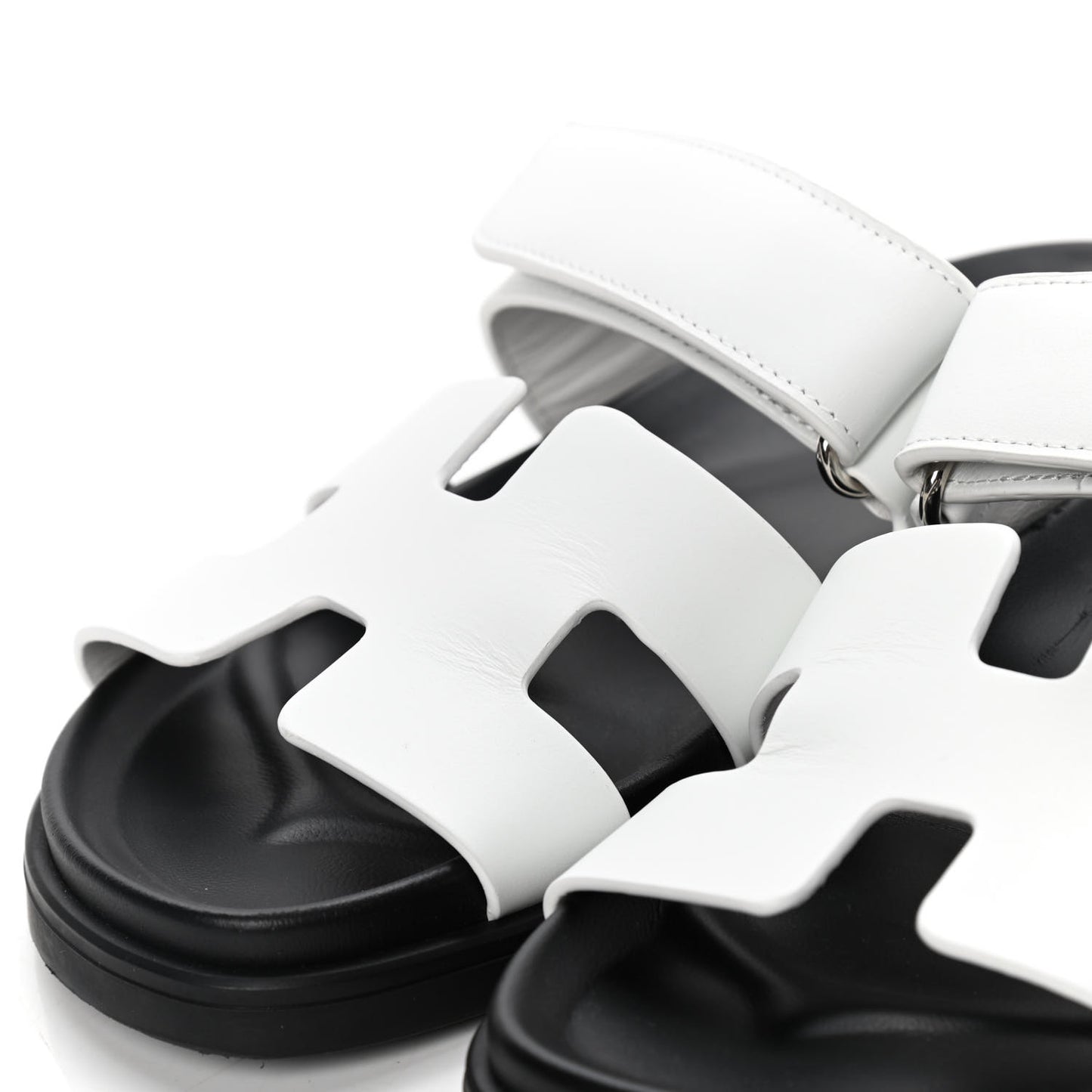 Calfskin Womens Chypre Sandals 37 White
