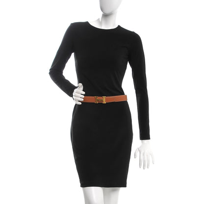 Hermes Box Togo 32mm H Belt 90 Black Gold 2 of 9