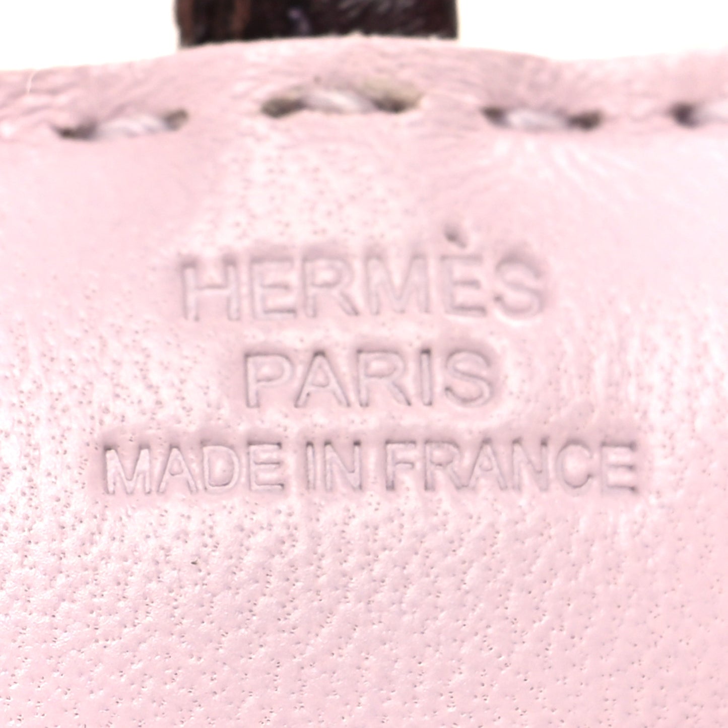 Milo Lambskin Shearling Budy Charm Mauve Pale Rouge Sellier