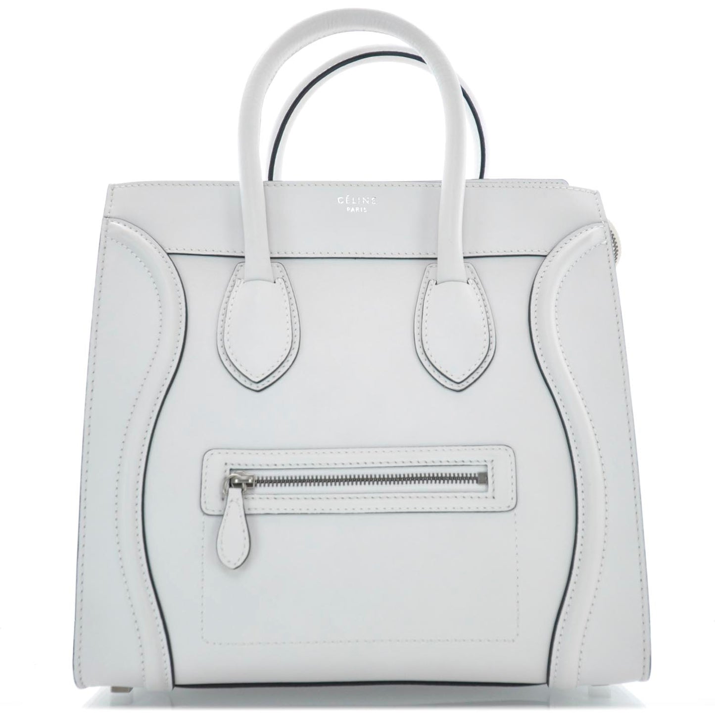 Smooth Calfskin Mini Luggage White