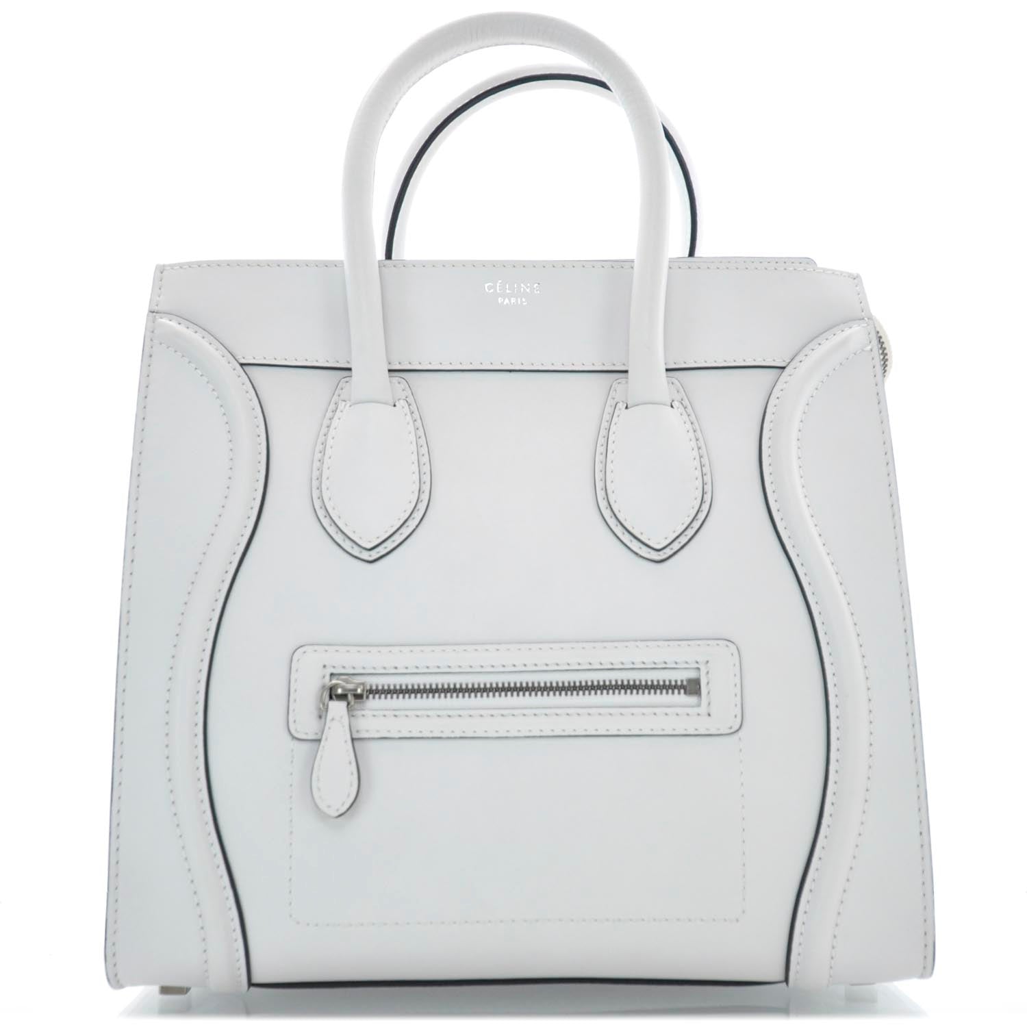 Celine Smooth Calfskin Mini Luggage White 1 of 10