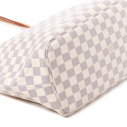 Louis Vuitton Damier Azur Neo Neverfull MM Rose Ballerine 6 of 9