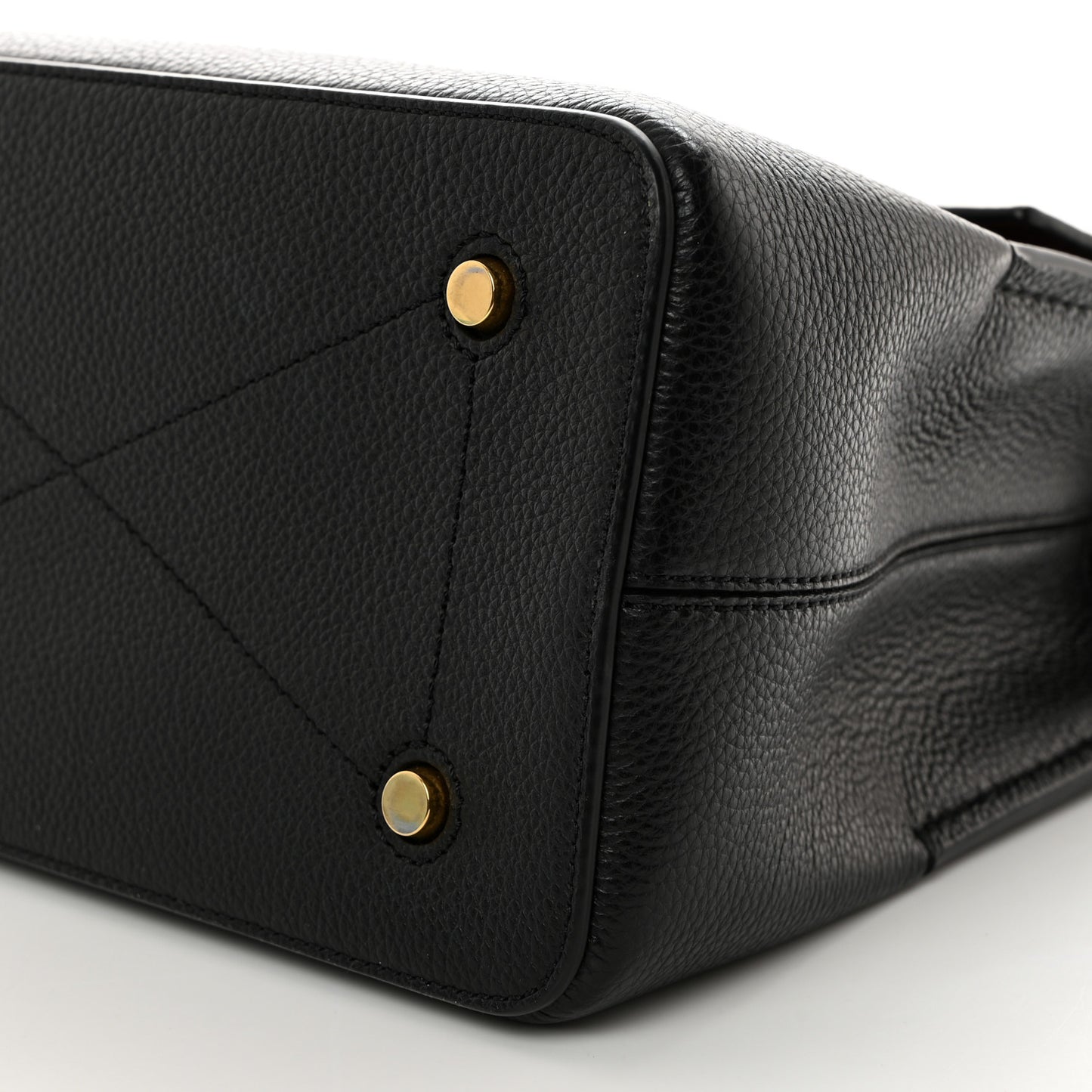 Small Classic Grain Calfskin Small Seaton Black