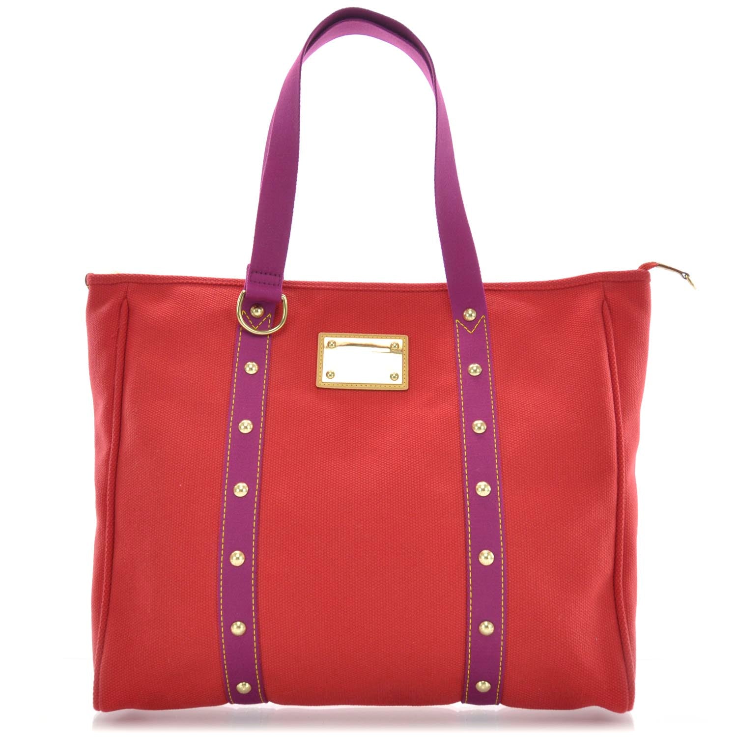 Louis Vuitton Antigua Cabas GM Red 1 of 10