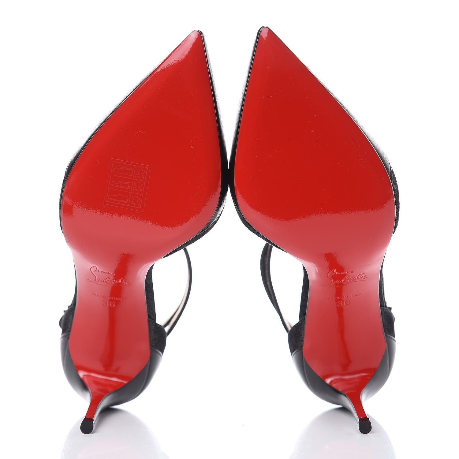 Christian Louboutin Suede Kid Uptown Double 85 Pumps 36 Black 7 of 8