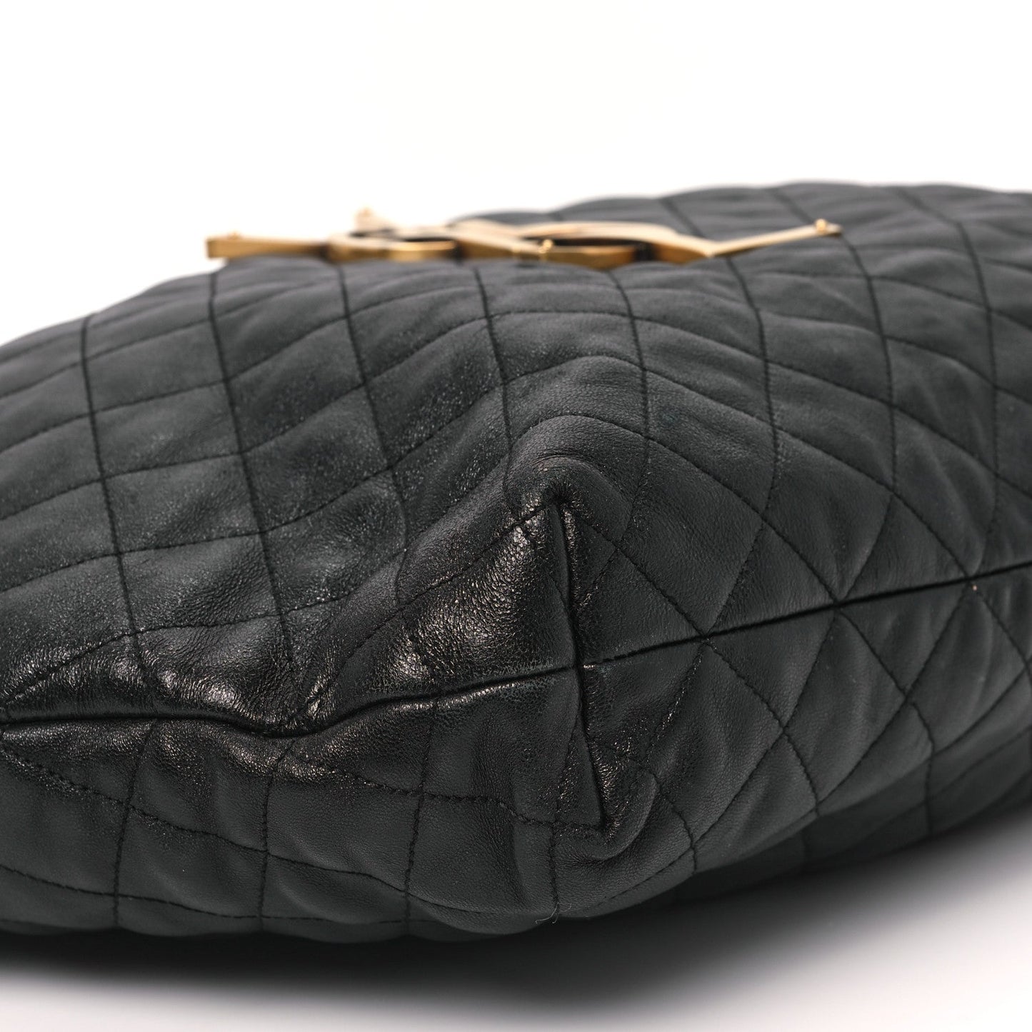 Lambskin Quilted Maxi Icare Shopping Tote Black