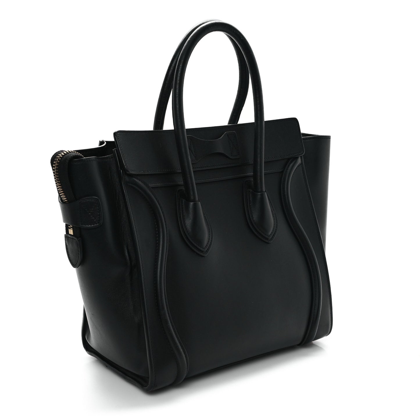 Smooth Calfskin Micro Luggage Black