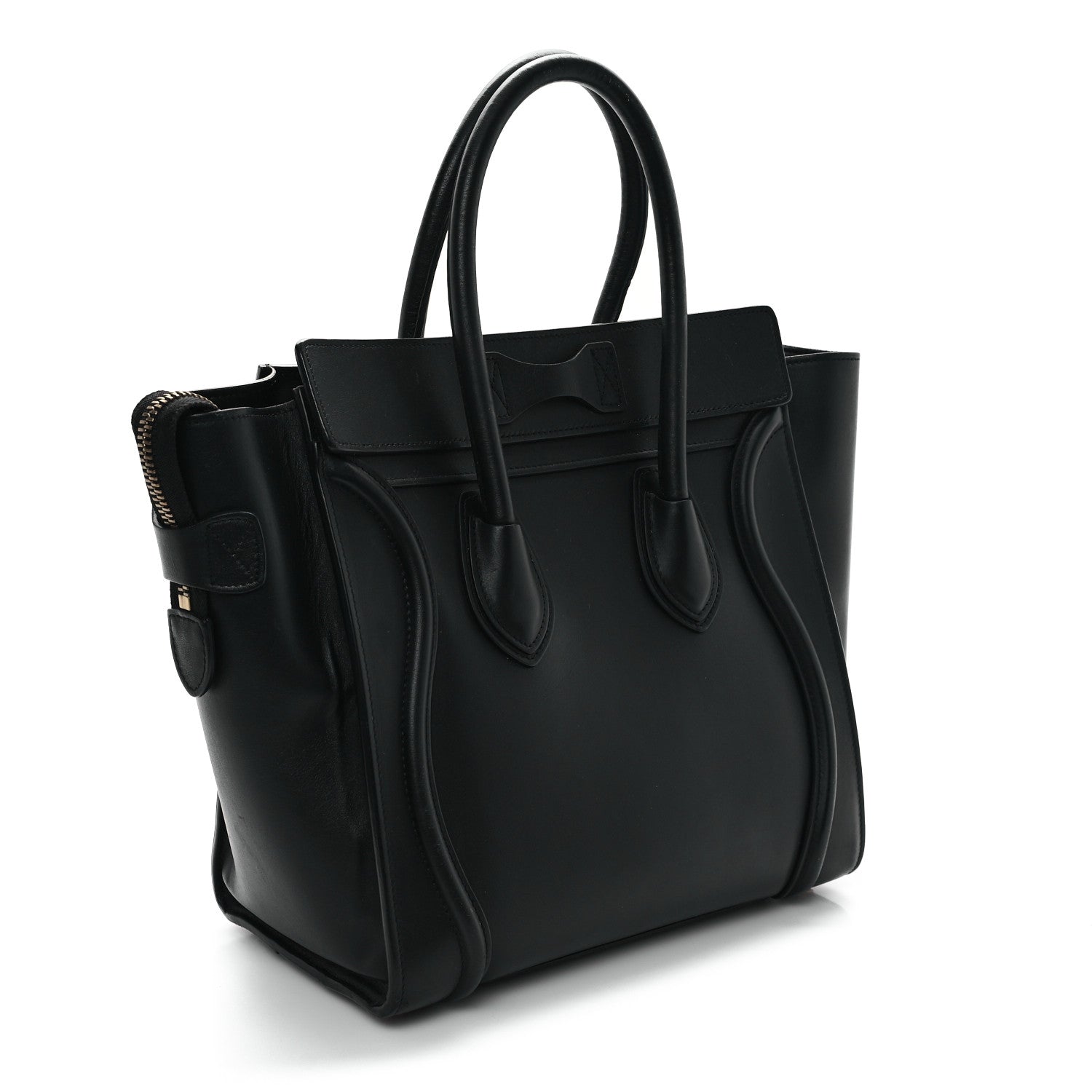 Celine Smooth Calfskin Micro Luggage Black 3 of 11