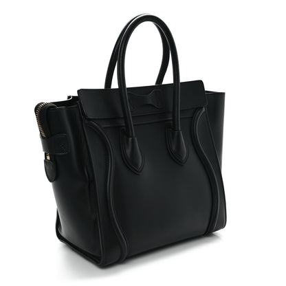 Celine Smooth Calfskin Micro Luggage Black 3 of 11