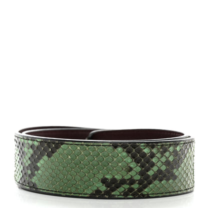 Louis Vuitton Snakeskin Calf Bandouliere Shoulder Strap Green Burgundy 2 of 5