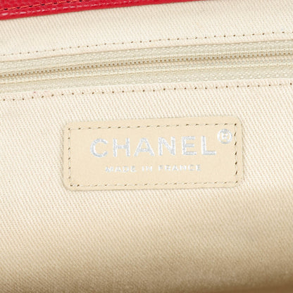 Chanel Caviar Quilted Large CC Clutch Red 6 of 7