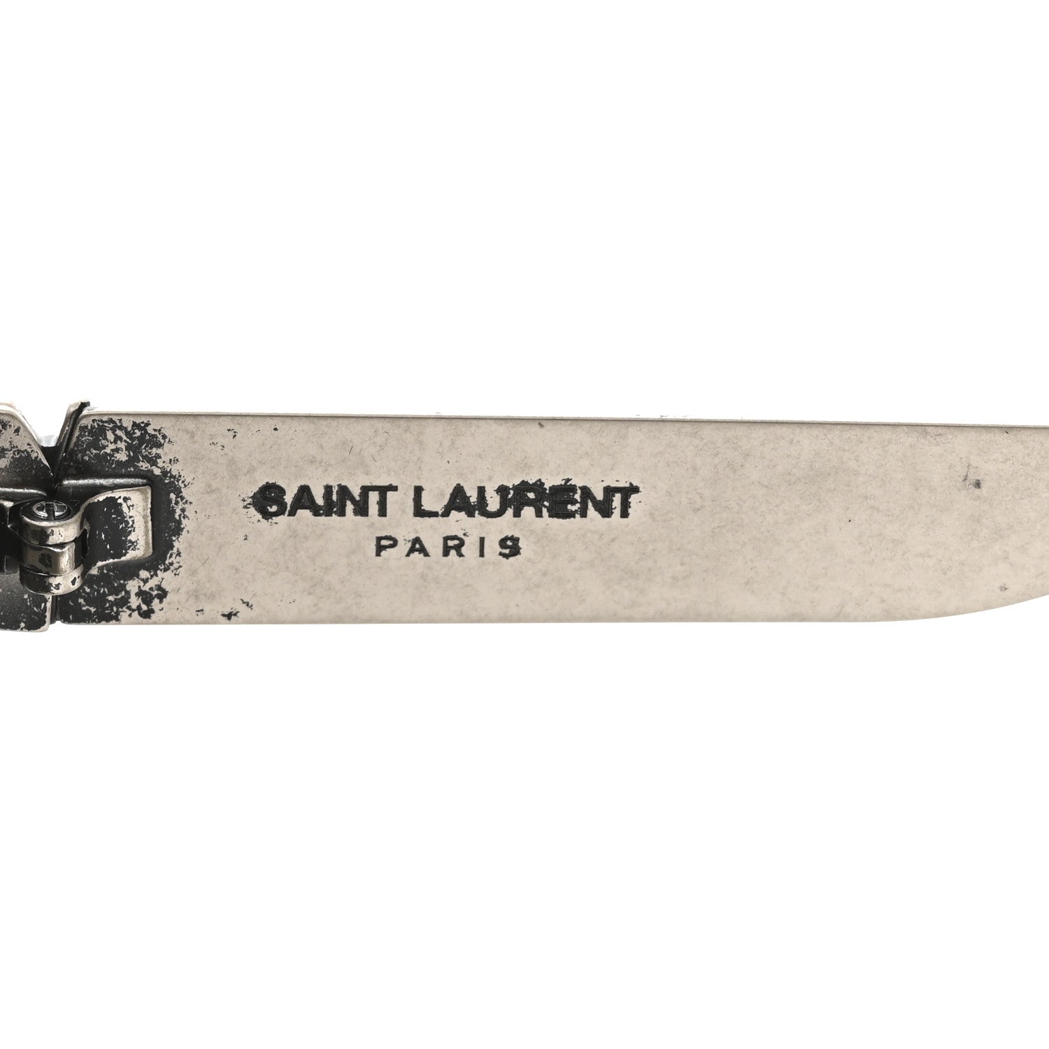 Saint Laurent Aged Metal Cat Eye SLM43 Sunglasses Sliver 6 of 7